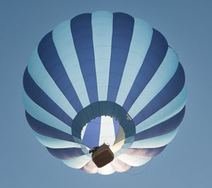 a hot air balloon